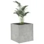 Jardinera de madera contrachapada gris hormigón 40x40x40 cm de vidaXL, Maceteros y jardineras - Ref: Foro24-808796, Precio: 3...
