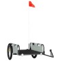 Remolque para bicicletas hierro y tela Oxford gris de vidaXL, Remolques para bicicletas - Ref: Foro24-94175, Precio: 100,20 €...