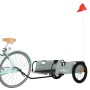Remolque para bicicletas hierro y tela Oxford gris de vidaXL, Remolques para bicicletas - Ref: Foro24-94175, Precio: 100,20 €...