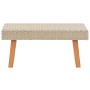 Mesa de centro de jardín ratán sintético beige de vidaXL, Mesas de jardín - Ref: Foro24-310221, Precio: 49,77 €, Descuento: %