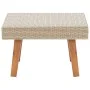 Mesa de centro de jardín ratán sintético beige de vidaXL, Mesas de jardín - Ref: Foro24-310221, Precio: 49,46 €, Descuento: %