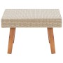 Mesa de centro de jardín ratán sintético beige de vidaXL, Mesas de jardín - Ref: Foro24-310221, Precio: 49,77 €, Descuento: %