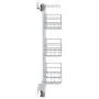 Cesta de cocina extraíble 3 niveles plateada 47x15,5x55,5 cm de vidaXL, Contenedores para utensilios de cocina - Ref: Foro24-...