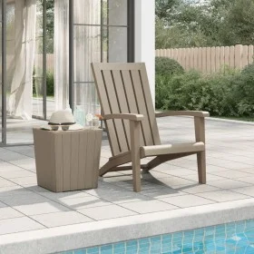 Silla de jardín Adirondack polipropileno marrón claro de vidaXL, Sillas de jardín - Ref: Foro24-364166, Precio: 122,88 €, Des...