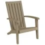 Silla de jardín Adirondack polipropileno marrón claro de vidaXL, Sillas de jardín - Ref: Foro24-364166, Precio: 122,88 €, Des...