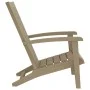 Silla de jardín Adirondack polipropileno marrón claro de vidaXL, Sillas de jardín - Ref: Foro24-364166, Precio: 122,88 €, Des...
