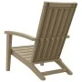 Silla de jardín Adirondack polipropileno marrón claro de vidaXL, Sillas de jardín - Ref: Foro24-364166, Precio: 122,88 €, Des...