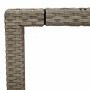 Mesa de jardín superficie de vidrio ratán PE gris 190x90x75 cm en Mesas de jardín | Comprar online en Foru.es