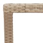 Mesa de jardín ratán PE beige y madera de acacia 190x90x75 cm en Mesas de jardín | Comprar online en Foru.es