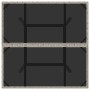Mesa de jardín superficie de vidrio y ratán PE gris 80x80x75 cm en Mesas de jardín | Comprar online en Foru.es