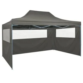 Folding tent with 3 walls 3x4.5 m anthracite gray by vidaXL, Tents and gazebos - Ref: Foro24-44973, Price: 171,42 €, Discount: %