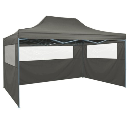 Carpa pleglable con 3 paredes 3x4,5 m gris antracita de vidaXL, Carpas y cenadores - Ref: Foro24-44973, Precio: 165,87 €, Des...