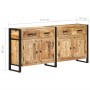 Aparador de madera maciza de mango 172x35x80 cm de vidaXL, Aparadores - Ref: Foro24-321696, Precio: 646,38 €, Descuento: %