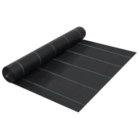 Estera de control de malezas y raíces PP negro 1x25 m de vidaXL, Mallas antihierbas - Ref: Foro24-313060, Precio: 18,71 €, De...