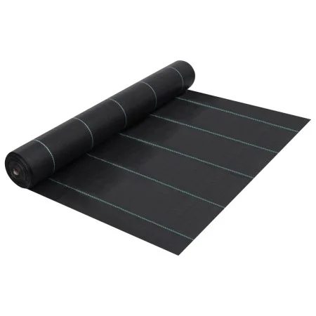 Estera de control de malezas y raíces PP negro 1x25 m de vidaXL, Mallas antihierbas - Ref: Foro24-313060, Precio: 18,71 €, De...