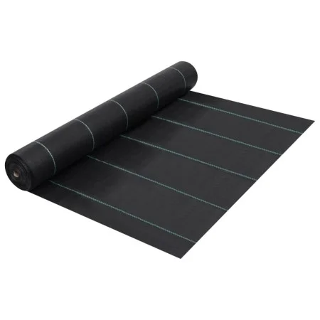 Estera de control de malezas y raíces PP negro 2x25 m de vidaXL, Mallas antihierbas - Ref: Foro24-313066, Precio: 34,93 €, De...