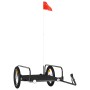 Remolque para bicicletas hierro negro 126x63x34 cm de vidaXL, Remolques para bicicletas - Ref: Foro24-94202, Precio: 79,75 €,...