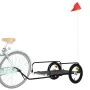 Remolque para bicicletas hierro negro 126x63x34 cm de vidaXL, Remolques para bicicletas - Ref: Foro24-94202, Precio: 77,86 €,...