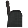 Sillas reclinables de jardín y cojines 2 uds ratán PE negro de vidaXL, Sillas de jardín - Ref: Foro24-46065, Precio: 339,55 €...