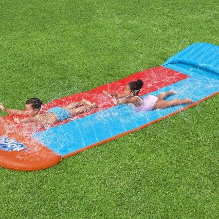 Bestway Tobogán acuático de doble pista H2OGO de Bestway, Toboganes acuáticos para piscinas - Ref: Foro24-93320, Precio: 32,8...