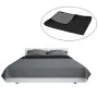Cubrecama acolchado doble cara 170x210 cm gris y negro de vidaXL, Colchas y edredones - Ref: Foro24-132965, Precio: 24,20 €, ...
