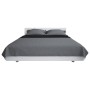 Cubrecama acolchado doble cara 170x210 cm gris y negro de vidaXL, Colchas y edredones - Ref: Foro24-132965, Precio: 24,62 €, ...