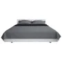 Cubrecama acolchado doble cara 170x210 cm gris y negro de vidaXL, Colchas y edredones - Ref: Foro24-132965, Precio: 24,20 €, ...