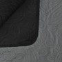 Cubrecama acolchado doble cara 170x210 cm gris y negro de vidaXL, Colchas y edredones - Ref: Foro24-132965, Precio: 24,62 €, ...