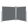 Toldo lateral retráctil gris antracita 100x600 cm de vidaXL, Sombrillas - Ref: Foro24-48444, Precio: 100,59 €, Descuento: %