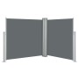 Toldo lateral retráctil gris antracita 100x600 cm de vidaXL, Sombrillas - Ref: Foro24-48444, Precio: 98,48 €, Descuento: %