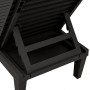 Tumbonas de polipropileno negro 2 unidades 155x58x83 cm de vidaXL, Tumbonas - Ref: Foro24-364148, Precio: 315,21 €, Descuento: %
