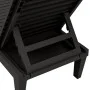 Tumbonas de polipropileno negro 2 unidades 155x58x83 cm de vidaXL, Tumbonas - Ref: Foro24-364148, Precio: 307,63 €, Descuento: %