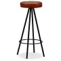 Küchen-Barhocker 4 Einheiten aus echtem Leder von vidaXL, Küchenhocker - Ref: Foro24-245448, Preis: 277,50 €, Rabatt: %