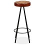 Taburetes de barra de cocina 4 unidades cuero auténtico de vidaXL, Taburetes de cocina - Ref: Foro24-245448, Precio: 282,47 €...
