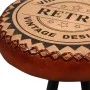 Küchen-Barhocker 4 Einheiten aus echtem Leder von vidaXL, Küchenhocker - Ref: Foro24-245448, Preis: 277,50 €, Rabatt: %