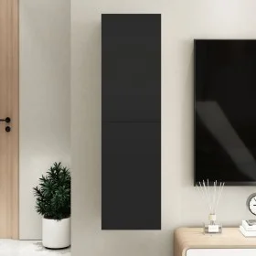 Mueble pared TV madera contrachapada negro 30,5x30x110 cm de vidaXL, Muebles TV - Ref: Foro24-803364, Precio: 64,61 €, Descue...