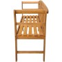 Banco de jardín con cojín madera maciza de acacia 157 cm de vidaXL, Bancos de jardín - Ref: Foro24-3064290, Precio: 190,66 €,...