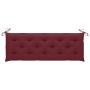 Banco de jardín con cojín madera maciza de acacia 157 cm de vidaXL, Bancos de jardín - Ref: Foro24-3064290, Precio: 190,66 €,...