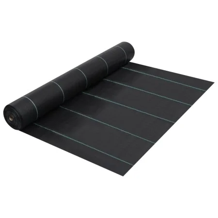 Estera de control de malezas y raíces PP negro 2x50 m de vidaXL, Mallas antihierbas - Ref: Foro24-313067, Precio: 54,95 €, De...