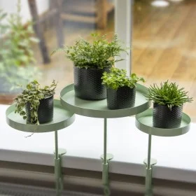 Esschert Design Bandeja para plantas con abrazadera redonda verde L de Esschert Design, Bandejas decorativas - Ref: Foro24-44...