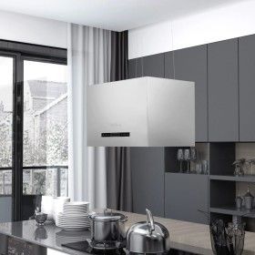 Campana extractora colgante táctil LCD acero inoxidable 55 cm de vidaXL, Extractores - Ref: Foro24-51020, Precio: 293,76 €, D...