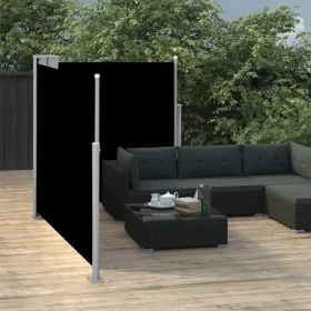 Toldo lateral retráctil negro 100x600 cm de vidaXL, Sombrillas - Ref: Foro24-48442, Precio: 83,84 €, Descuento: %