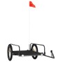 Remolque para bicicletas hierro negro 135x70x37 cm de vidaXL, Remolques para bicicletas - Ref: Foro24-94203, Precio: 86,94 €,...