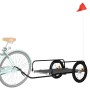 Remolque para bicicletas hierro negro 135x70x37 cm de vidaXL, Remolques para bicicletas - Ref: Foro24-94203, Precio: 86,94 €,...