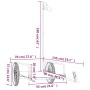 Remolque para bicicletas hierro negro 135x70x37 cm de vidaXL, Remolques para bicicletas - Ref: Foro24-94203, Precio: 86,94 €,...