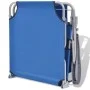 Tumbona con toldo de acero acero azul de vidaXL, Tumbonas - Ref: Foro24-42931, Precio: 112,06 €, Descuento: %
