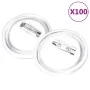 Badge kit with pin 100 sets acrylic 44 mm by vidaXL, Badges - Ref: Foro24-30161, Price: 22,41 €, Discount: %