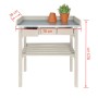 Esschert Design Banco de trabajo de jardín blanco CF29W de Esschert Design, Mesas de jardinería - Ref: Foro24-404624, Precio:...