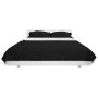 Cubrecama acolchado doble cara 230x260 cm blanco y negro de vidaXL, Colchas y edredones - Ref: Foro24-132970, Precio: 27,96 €...