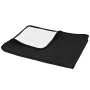 Cubrecama acolchado doble cara 230x260 cm blanco y negro de vidaXL, Colchas y edredones - Ref: Foro24-132970, Precio: 27,56 €...